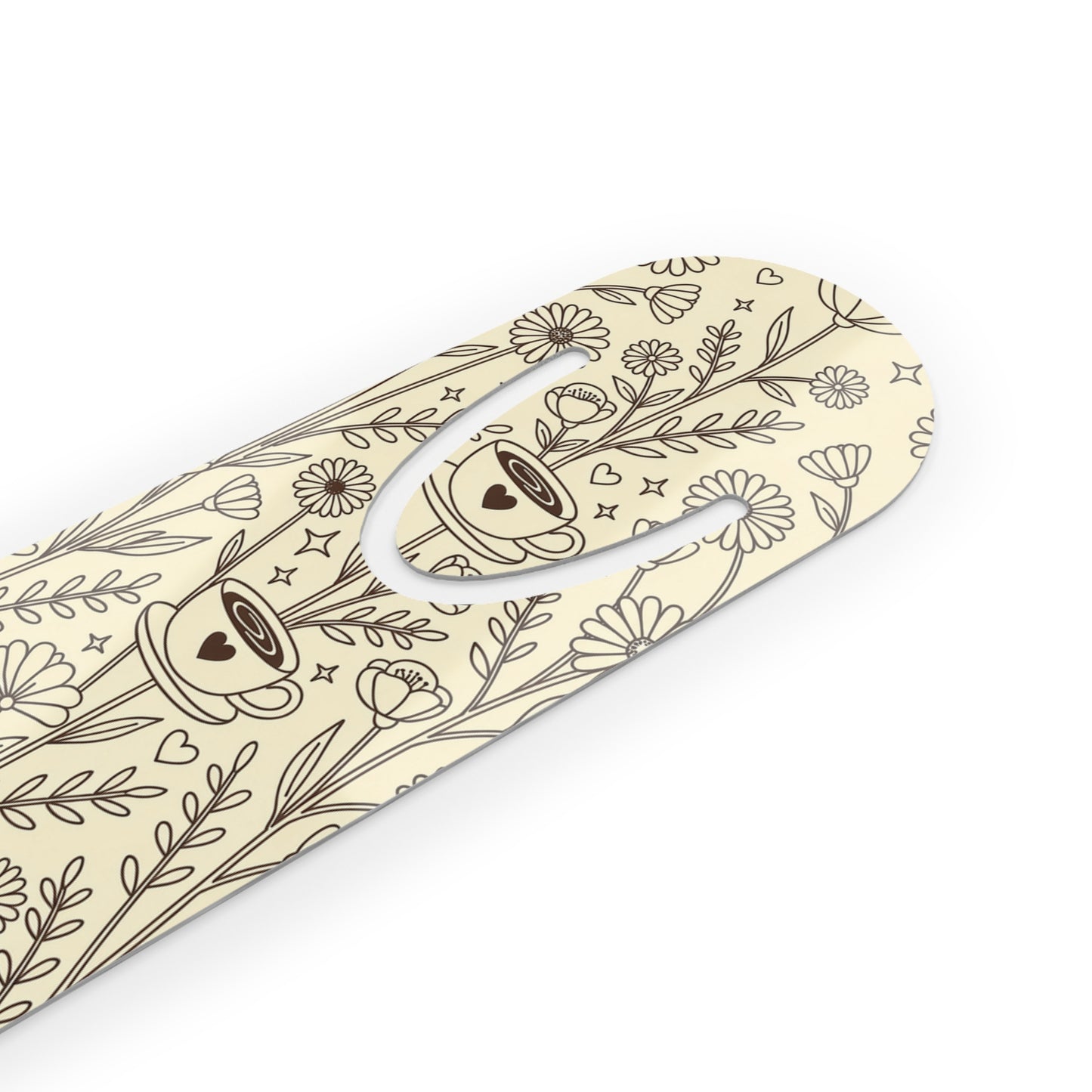 Coffee Garden Aluminum Bookmark