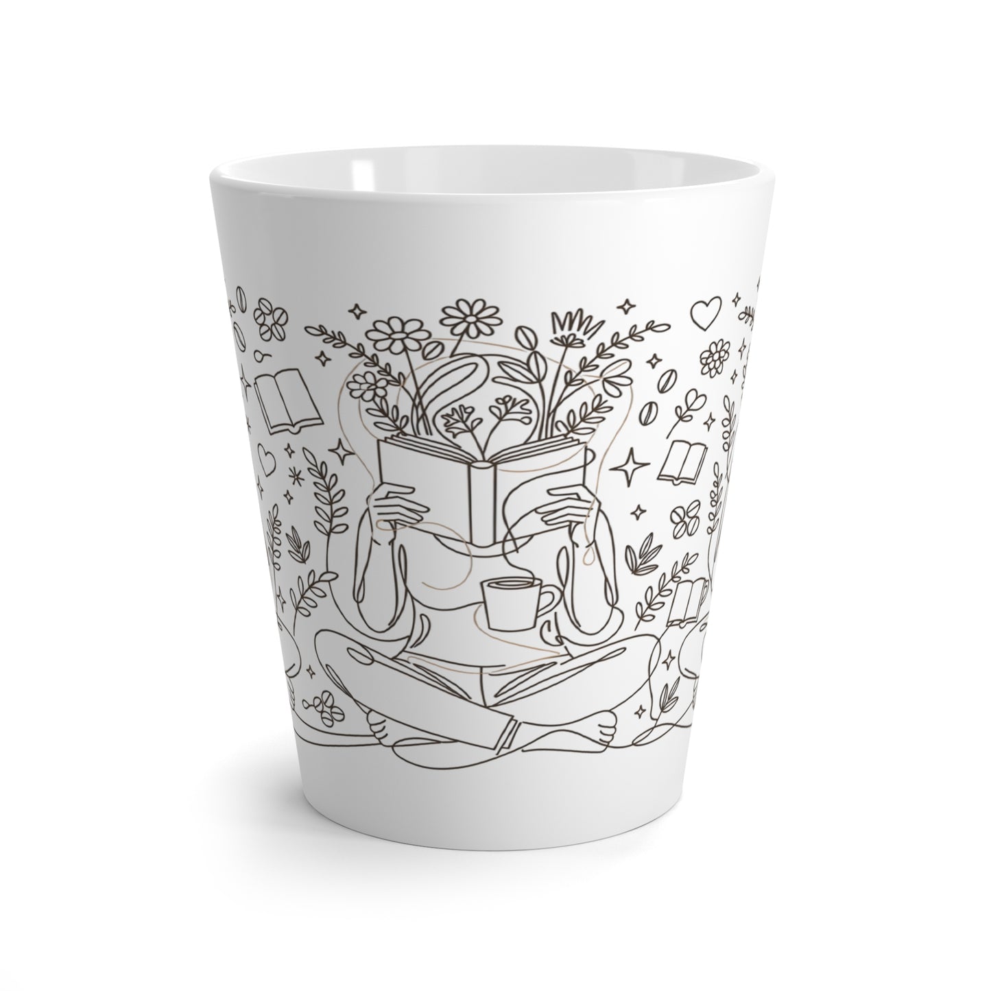 Lost in the Pages Latte Mug