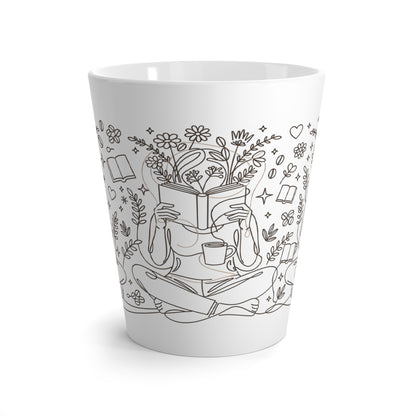 Lost in the Pages Latte Mug