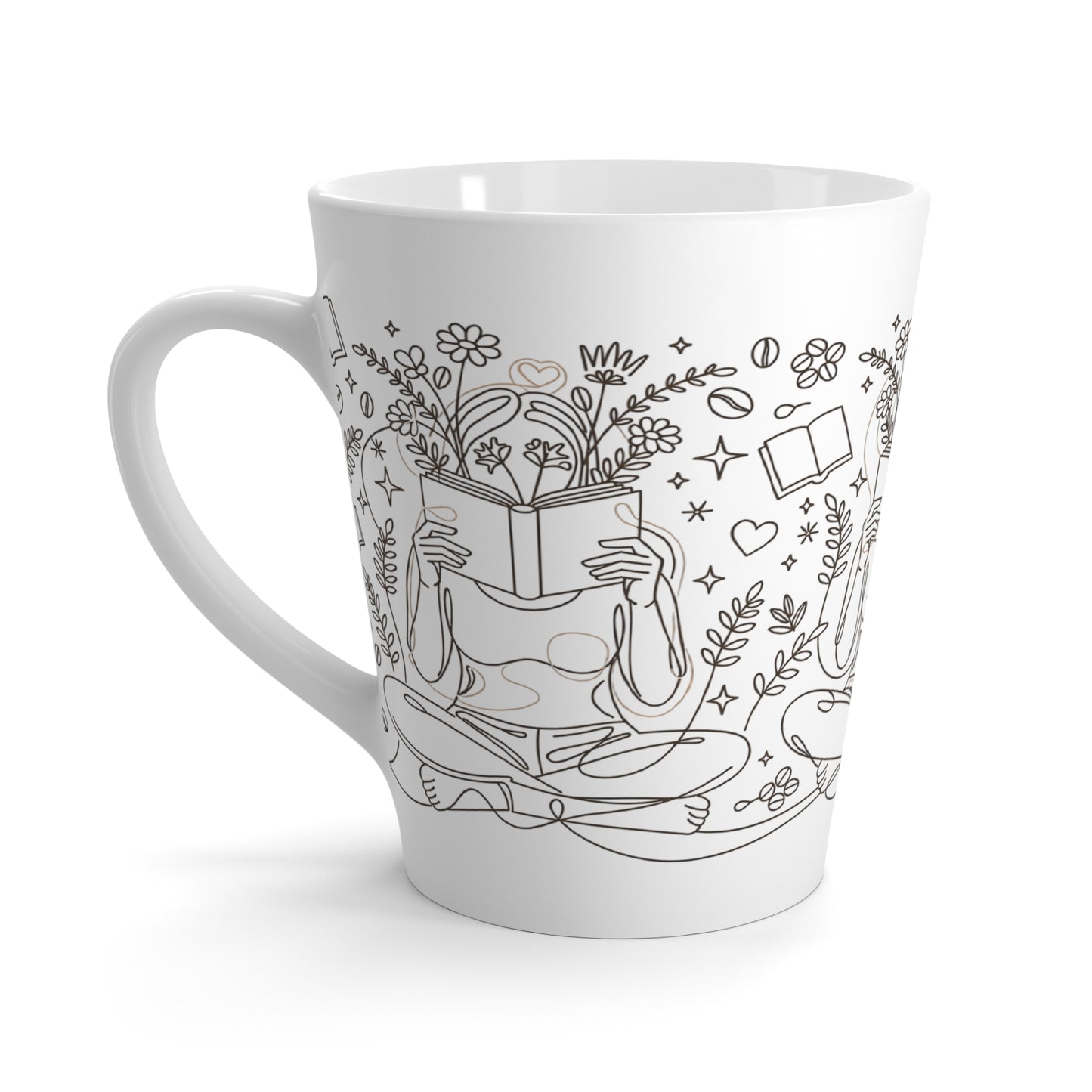 Lost in the Pages Latte Mug