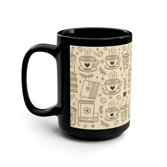 Busy life. Soft moments. Black Mug