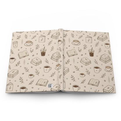 My time, my coffee & my notes Hardcover Journal