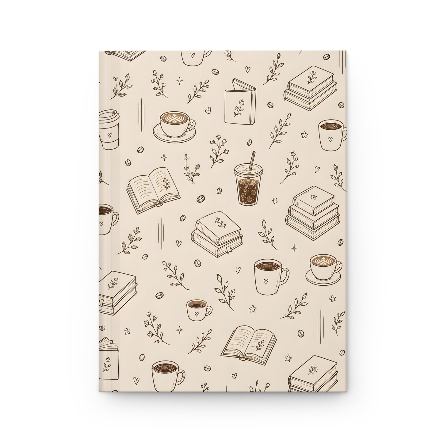 My time, my coffee & my notes Hardcover Journal