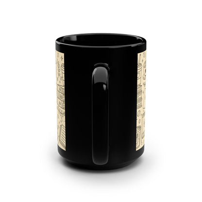 Busy life. Soft moments. Black Mug