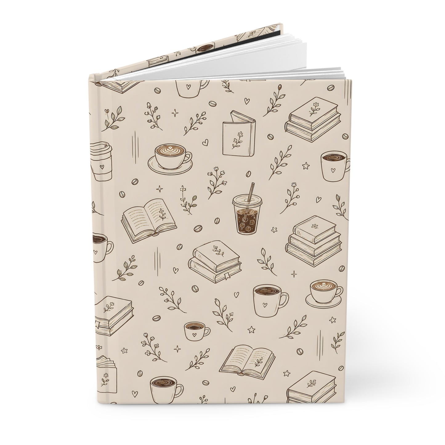 My time, my coffee & my notes Hardcover Journal