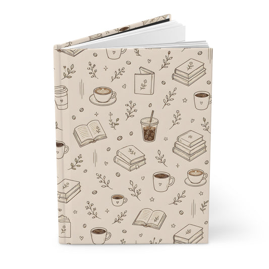 My time, my coffee & my notes Hardcover Journal