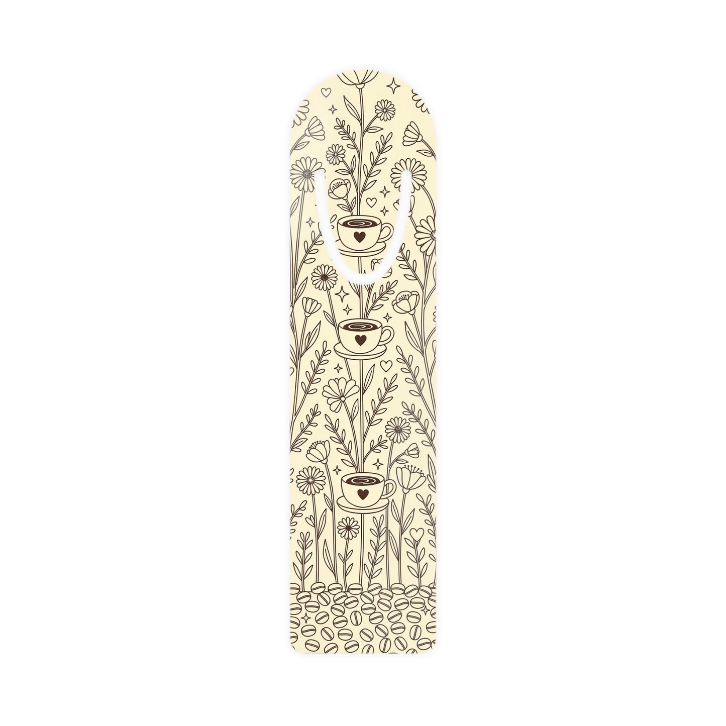 Coffee Garden Aluminum Bookmark