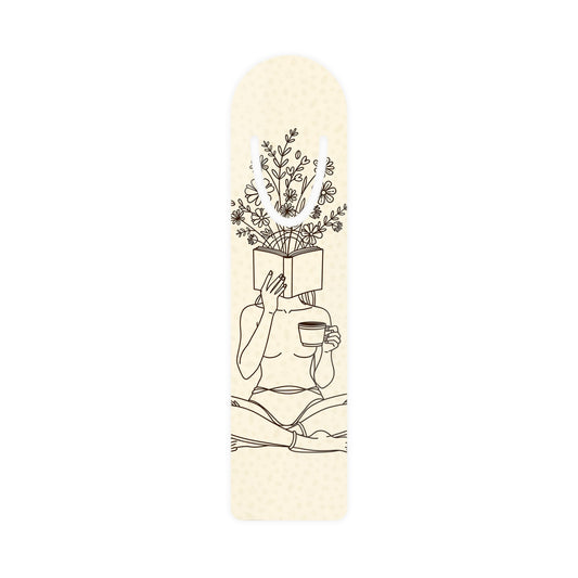 Blooming Thoughts Aluminum Bookmark
