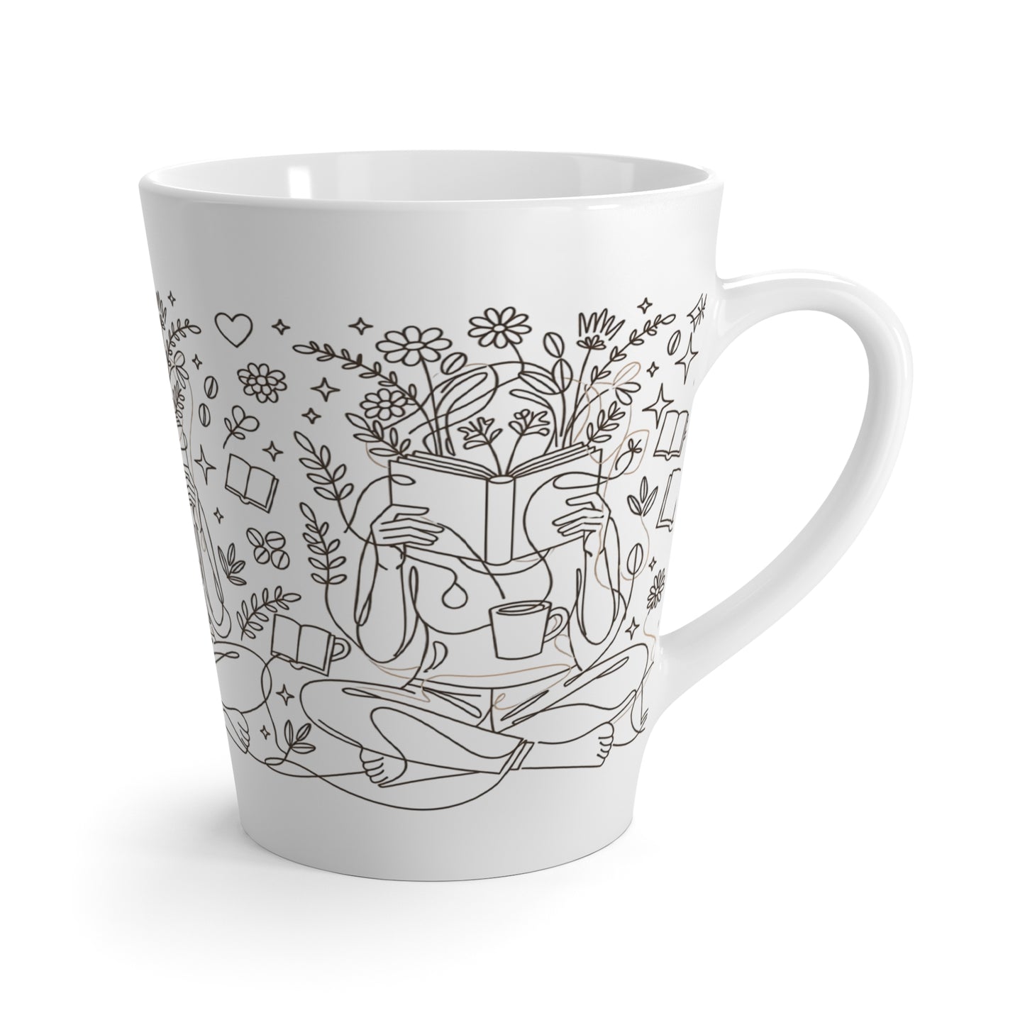 Lost in the Pages Latte Mug