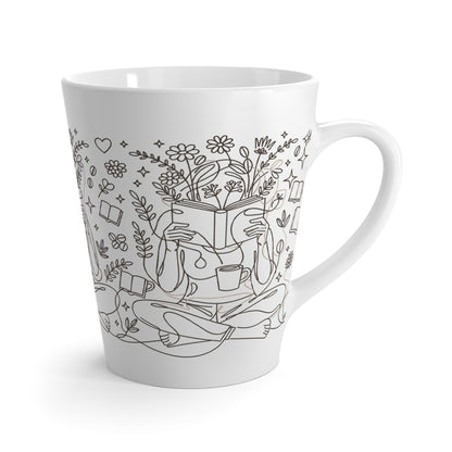 Lost in the Pages Latte Mug