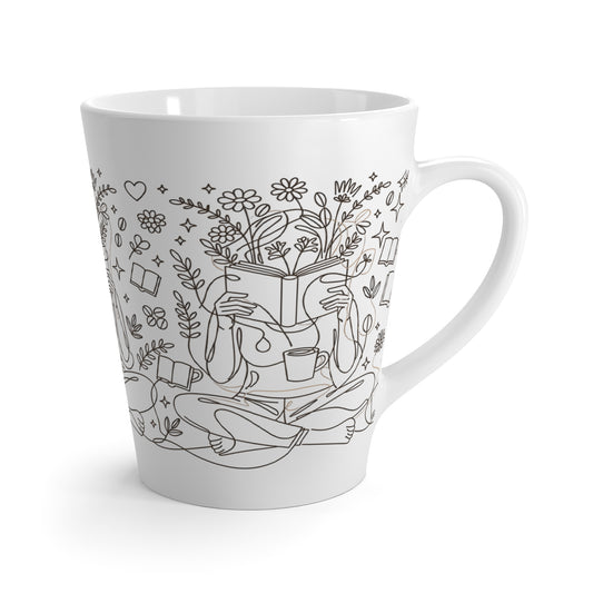 Lost in the Pages Latte Mug